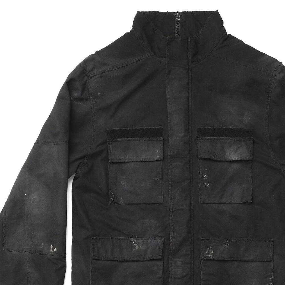 Details for (W) 발렌시아가 FW23 블랙 하이넥 더블지퍼 루즈핏 재킷. 751719TKP271000