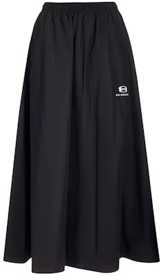 (Women) Balenciaga FW23 Black Letter Logo Print Casual Long Skirt. 772719TNQ251000 Buy (Women) Balenciaga FW23 Black Letter Logo Print Casual Long Skirt. 772719TNQ251000
