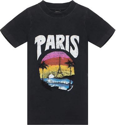 (Women) Balenciaga FW23 Black Letter Print Regular Fit Crewneck T-Shirt. 768075TPVM21569 Buy (Women) Balenciaga FW23 Black Letter Print Regular Fit Crewneck T-Shirt. 768075TPVM21569