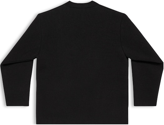 (W) Balenciaga 2023秋冬黑色V领纽扣宽松针织开衫 771671T16751000 Lookbook (W) Balenciaga 2023秋冬黑色V领纽扣宽松针织开衫 771671T16751000