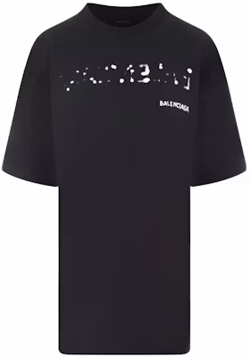 (W) Balenciaga FW23 黑色Logo印花寬鬆版T恤 641655TOVO51070 Buy (W) Balenciaga FW23 黑色Logo印花寬鬆版T恤 641655TOVO51070