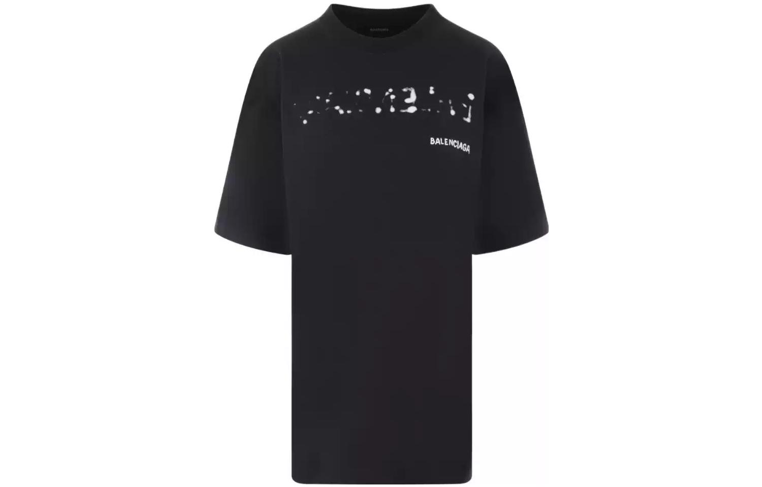 Order (W) Balenciaga FW23 黑色Logo印花寬鬆版T恤 641655TOVO51070