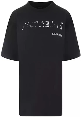 (W) Balenciaga FW23 黑色Logo印花寬鬆版T恤 641655TOVO51070 Order (W) Balenciaga FW23 黑色Logo印花寬鬆版T恤 641655TOVO51070