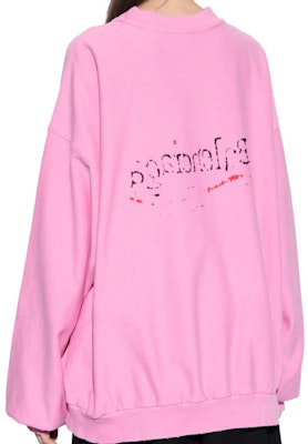 (Women) Balenciaga FW23 Pink Crewneck Sweatshirt with Logo Print. 720462TNVE81715 Shop (Women) Balenciaga FW23 Pink Crewneck Sweatshirt with Logo Print. 720462TNVE81715