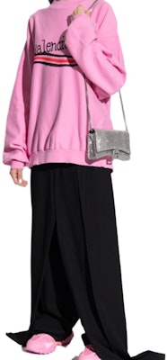 (Women) Balenciaga FW23 Pink Crewneck Sweatshirt with Logo Print. 720462TNVE81715 Purchase (Women) Balenciaga FW23 Pink Crewneck Sweatshirt with Logo Print. 720462TNVE81715