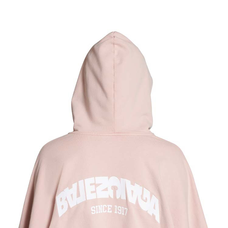 (Women) Balenciaga FW23  Pink Letter Print Zip Hoodie Relaxed Fit. 767840TPVG15708 圖 6