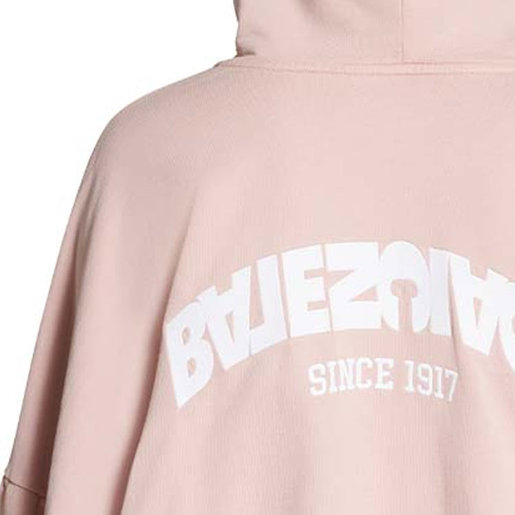 (Women) Balenciaga FW23  Pink Letter Print Zip Hoodie Relaxed Fit. 767840TPVG15708 圖 7