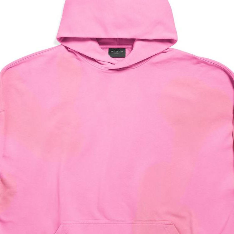 (Women) Balenciaga FW23  Pink Logo Print Oversized Hoodie. 739024TOVF31401 圖 7