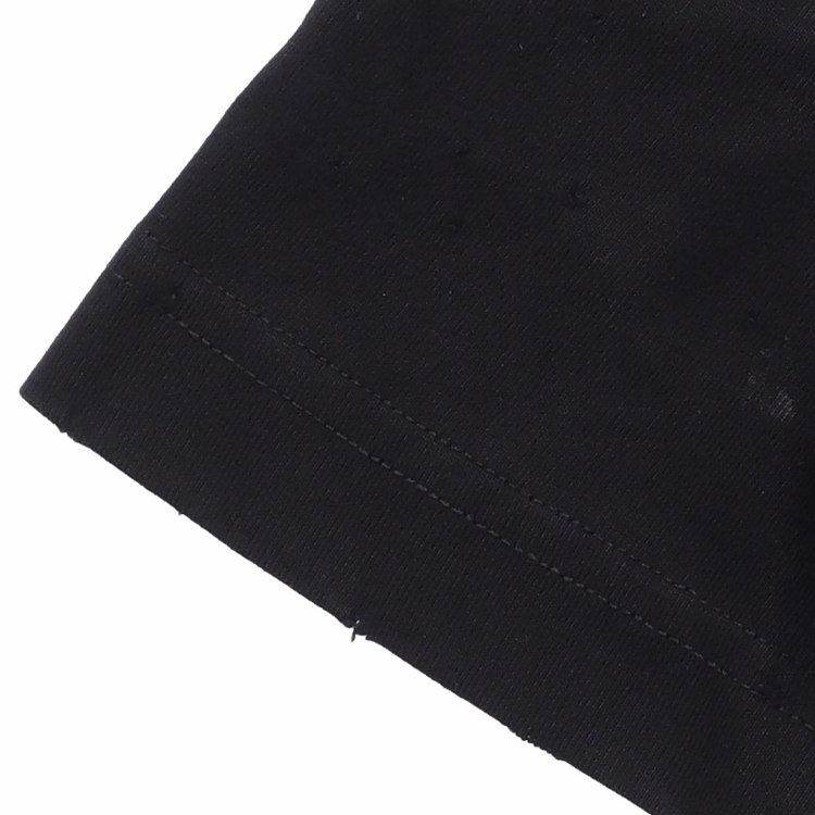 Sizing (W) バレンシアガ FW23 抽象ロゴプリント スリムフィット ブラックTシャツ 745019TOVE11055