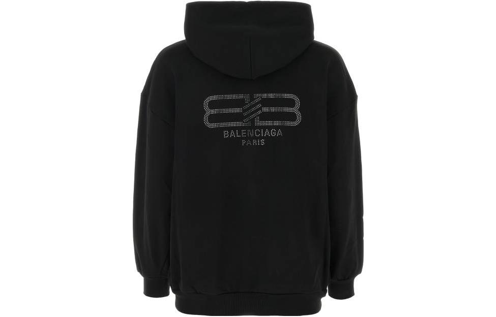 (Women) Balenciaga FW23 Black Hoodie Full Zip Jacket Regular Fit 744454TOVU91055 圖 3