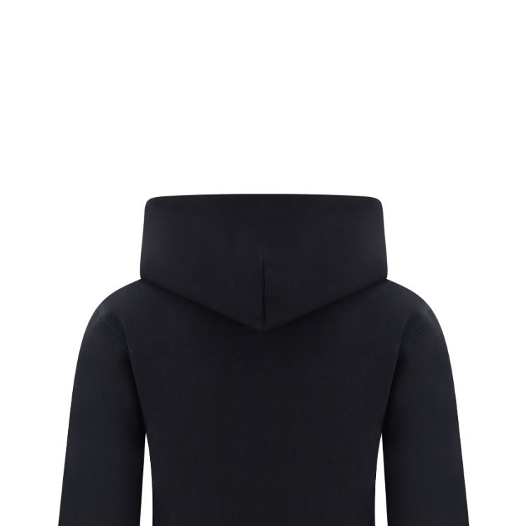 Sizing (W) Balenciaga FW23 Sweatshirt Hitam Lengan Panjang Resleting Fit Regular 773284-TPVO9-1000