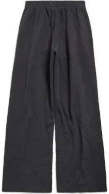 (W) バレンシアガ FW24 ブラック ニット ストレートレッグ レタリング スウェットパンツ ルーズフィット 803266TRVD21055 Lookbook (W) バレンシアガ FW24 ブラック ニット ストレートレッグ レタリング スウェットパンツ ルーズフィット 803266TRVD21055