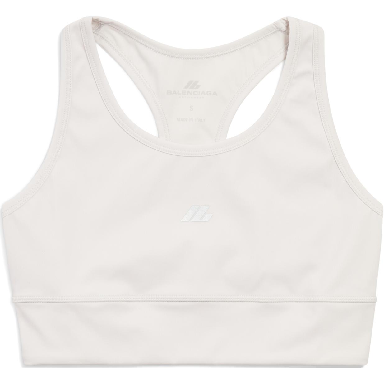 (Women) Balenciaga FW24  White Crewneck Pullover Logo Sports Top Regular Fit. 7932824E2B99016