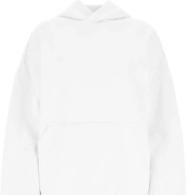(W) Balenciaga FW24 Sudadera Blanca con Capucha Estilo Clásico Ajuste Regular. 739024TOVU99012 Shop (W) Balenciaga FW24 Sudadera Blanca con Capucha Estilo Clásico Ajuste Regular. 739024TOVU99012