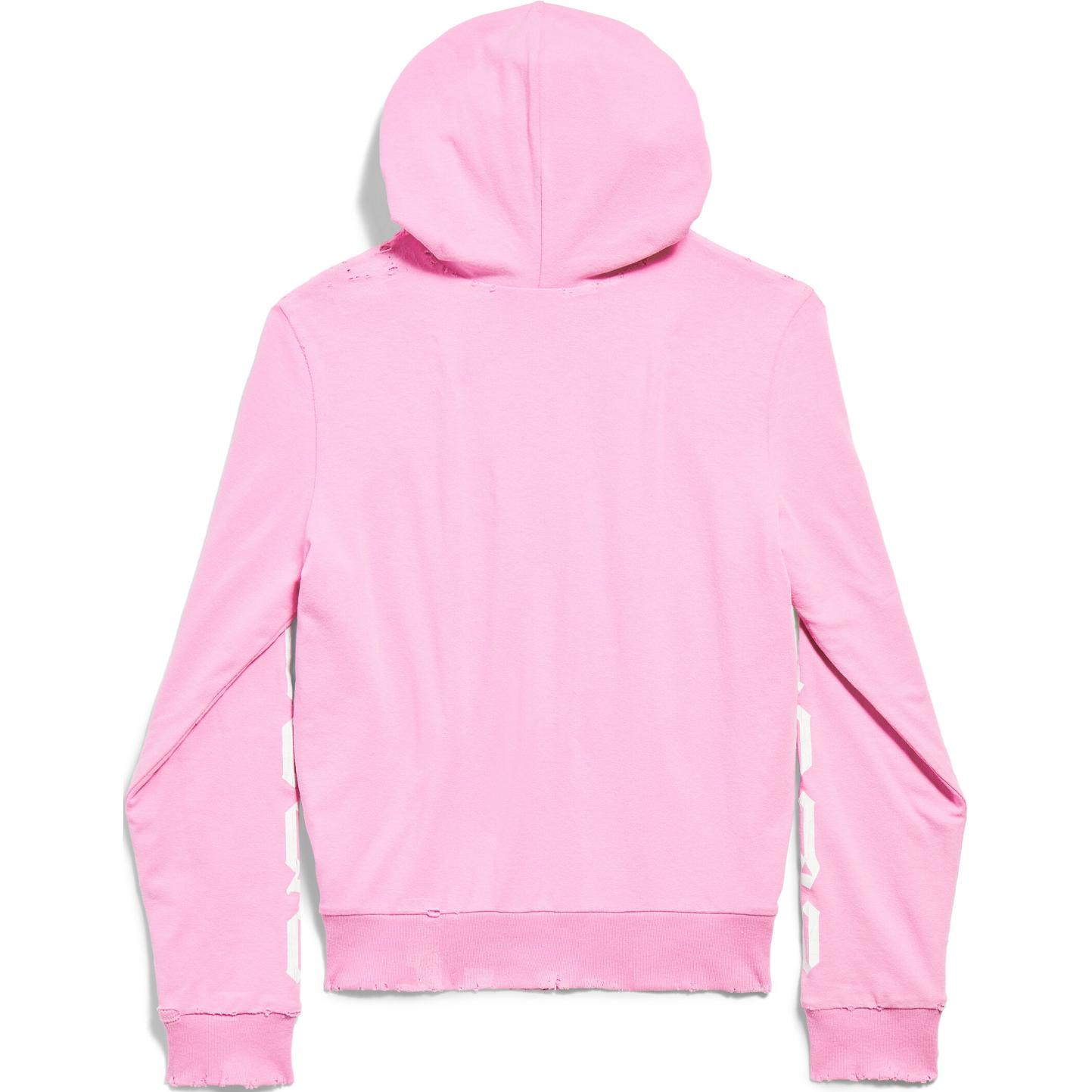 (Women) Balenciaga FW24 Pink Letter Print Zip-Up Hoodie  Regular Fit. 788243TQVK55708 圖 3