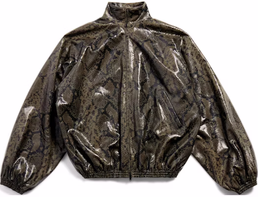 (W) 발렌시아가 FW24 뱀 엠보 가죽 하이넥 톱 오버사이즈 딥 그린. 813095TRS081024 Buy (W) 발렌시아가 FW24 뱀 엠보 가죽 하이넥 톱 오버사이즈 딥 그린. 813095TRS081024