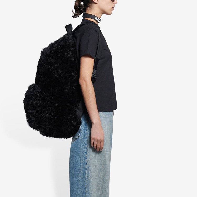 (Women) Balenciaga Graphic Print Crew Neck T-Shirt Women’s Black Short Sleeve Tee 612964TKVA31361 圖 6