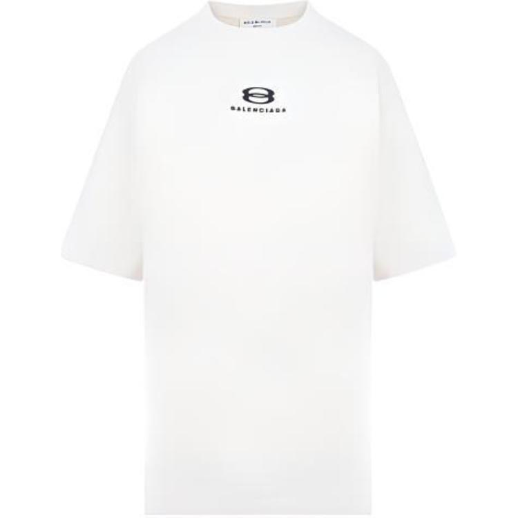 (Women) Balenciaga Graphic Print Crewneck T-Shirt SS22 White  Tee. 641655TLVF99054 圖 2
