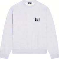 (Women) Balenciaga Grey Letter Print Fleece Crewneck Sweatshirt - Oversized Fit 676629TLVH11380 (Women) Balenciaga Grey Letter Print Fleece Crewneck Sweatshirt - Oversized Fit 676629TLVH11380