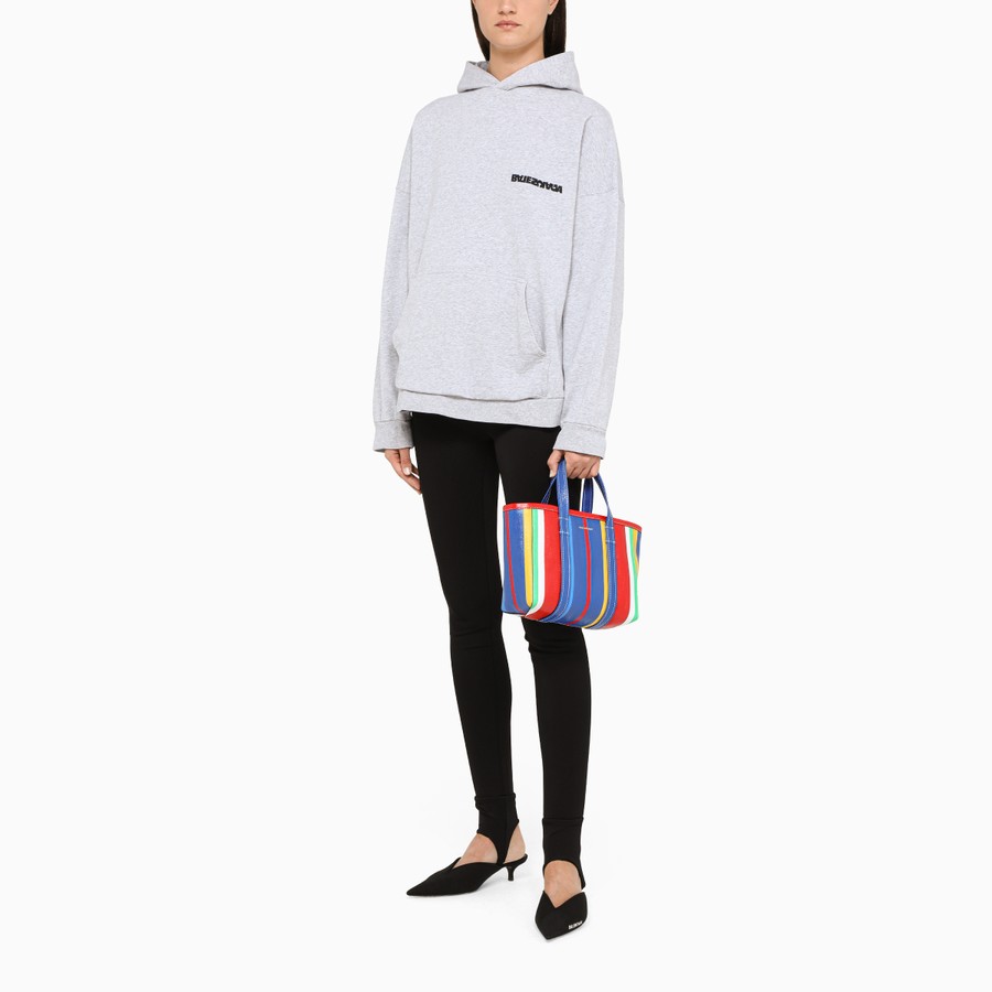 Purchase (W) Sudadera con Capucha Balenciaga Gris Logo Estampado Oversize Manga Larga. 675003TLVB41167