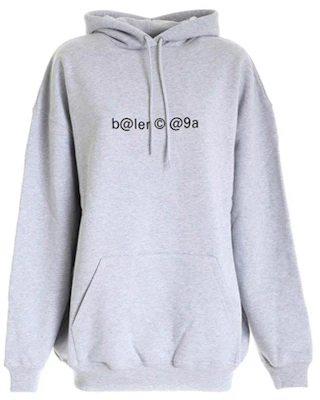 (W) 巴黎世家灰色Logo印花連帽衫 578135TIV511167 Order (W) 巴黎世家灰色Logo印花連帽衫 578135TIV511167