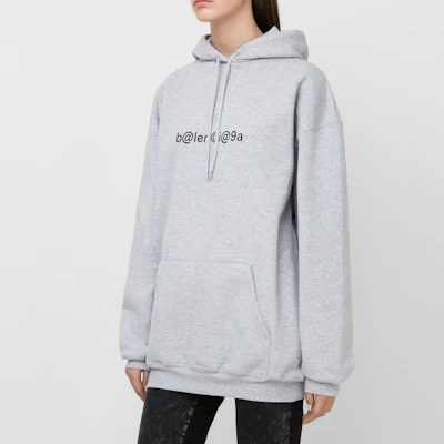 (W) 巴黎世家灰色Logo印花連帽衫 578135TIV511167 Purchase (W) 巴黎世家灰色Logo印花連帽衫 578135TIV511167