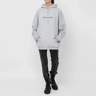 (W) 巴黎世家灰色Logo印花連帽衫 578135TIV511167 Details for (W) 巴黎世家灰色Logo印花連帽衫 578135TIV511167