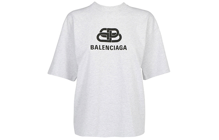 (Women) Balenciaga Grey Logo Tee 583098TFV652569 圖 2