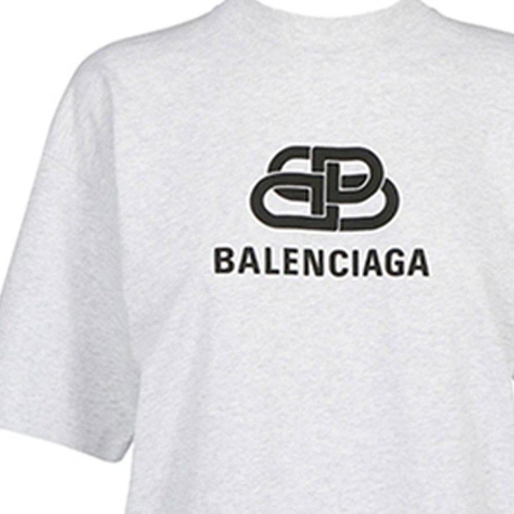 (Women) Balenciaga Grey Logo Tee 583098TFV652569 圖 7