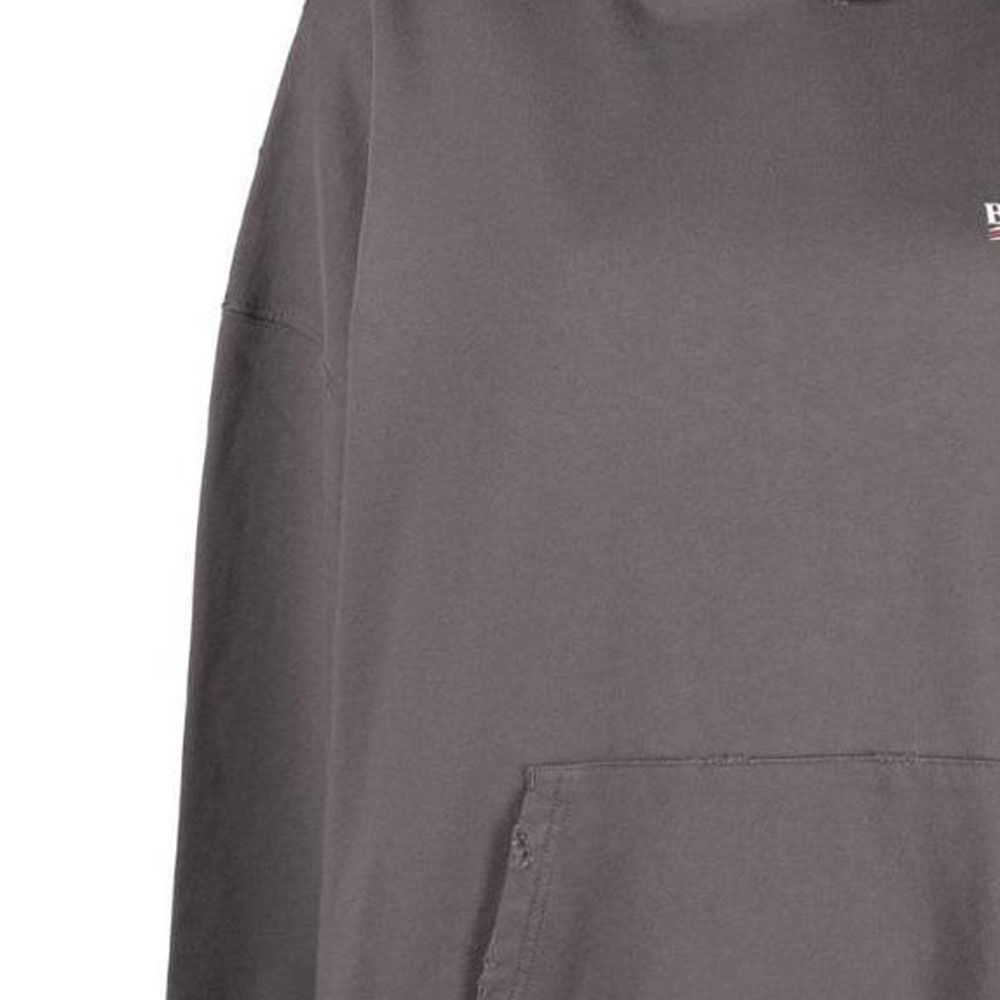 (Women) Balenciaga Grey Oversized Hoodie with Letter Logo Print 620947TNVG61227 圖 7