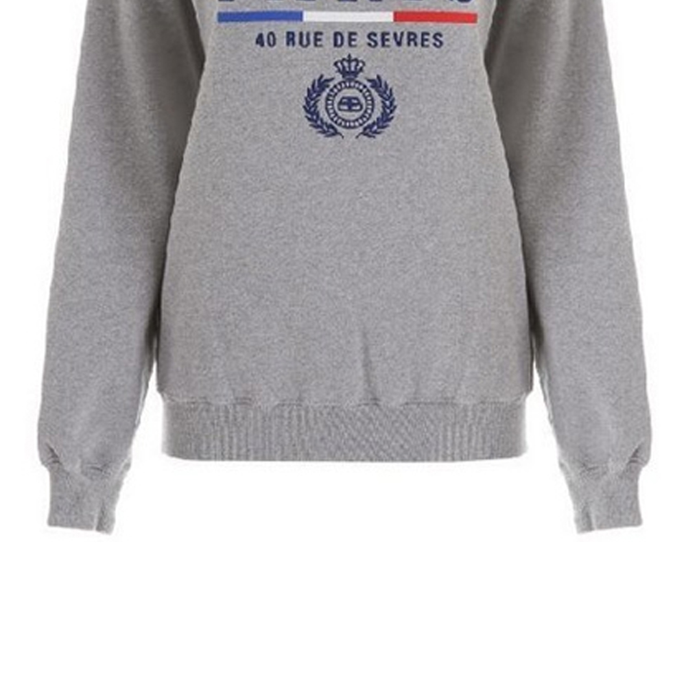 Sizing (W) 巴黎世家灰色小麦皇冠标志套头衫卫衣 578132TGV681300