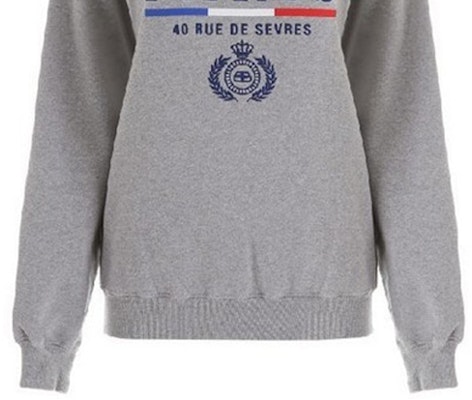 (W) 巴黎世家灰色小麦皇冠标志套头衫卫衣 578132TGV681300 Sizing (W) 巴黎世家灰色小麦皇冠标志套头衫卫衣 578132TGV681300
