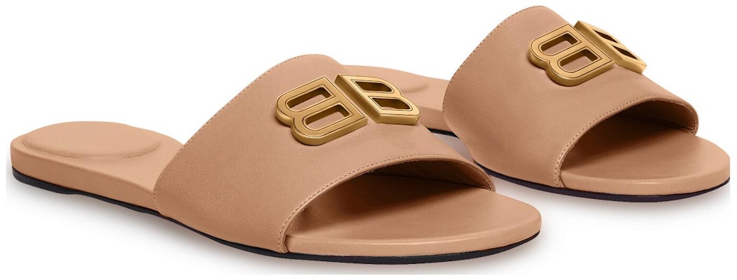 (Women) Balenciaga Groupie 'Beige Sheepskin Slides' 737270WBCW12080 Order (Women) Balenciaga Groupie 'Beige Sheepskin Slides' 737270WBCW12080