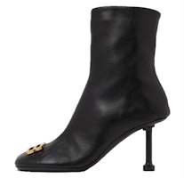 (Women) Balenciaga Groupie Bootie 'Black Leather Zip' 722311WBCW11080 (Women) Balenciaga Groupie Bootie 'Black Leather Zip' 722311WBCW11080