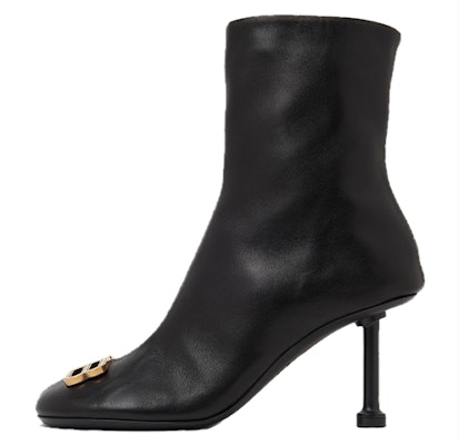 (Women) Balenciaga Groupie Bootie 'Black Leather Zip' 722311WBCW11080 Buy (Women) Balenciaga Groupie Bootie 'Black Leather Zip' 722311WBCW11080