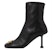 (W) Balenciaga Groupie Bootie 'Kulit Hitam Zip' 722311WBCW11080