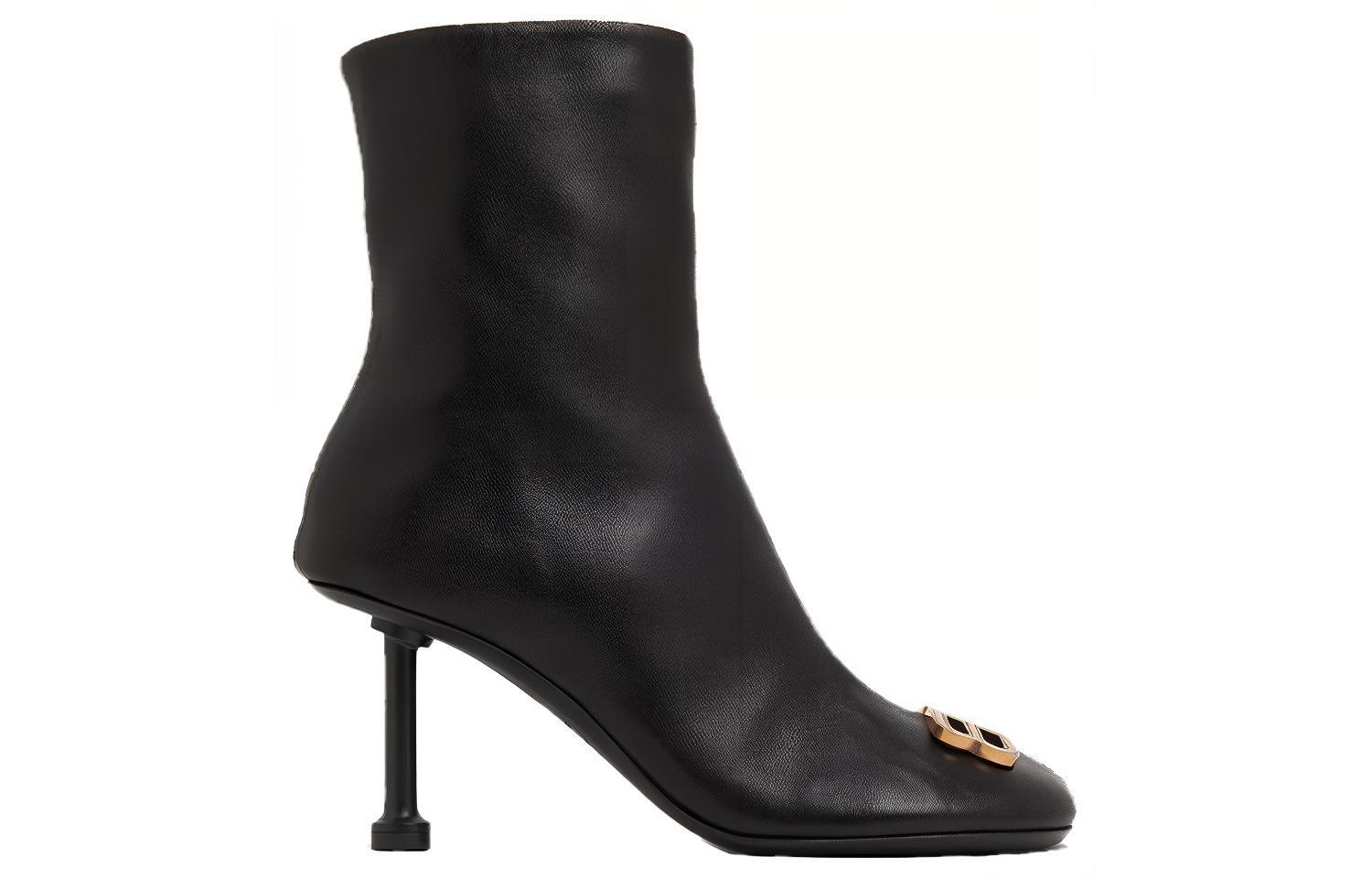 Order (W) Balenciaga Botines Groupie 'Cuero Negro con Cremallera' 722311WBCW11080