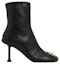 Order (W) Balenciaga Groupie Bootie 'Kulit Hitam Zip' 722311WBCW11080