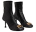 Lookbook (W) Balenciaga Groupie Bootie 'Kulit Hitam Zip' 722311WBCW11080