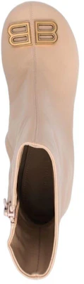 (Women) Balenciaga Groupie Zip Bootie 'Light Beige' 722311WBCW19009 Purchase (Women) Balenciaga Groupie Zip Bootie 'Light Beige' 722311WBCW19009