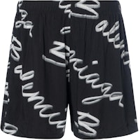 (Women) Balenciaga Handwritten Logo Black Relaxed Fit Shorts. 671664TML131070 (Women) Balenciaga Handwritten Logo Black Relaxed Fit Shorts. 671664TML131070