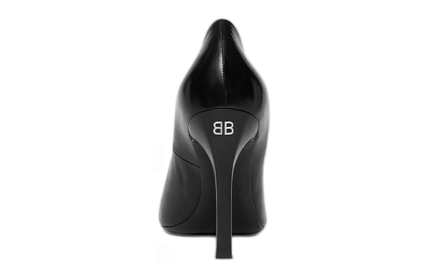 Shop (W) Bottes à talon Balenciaga ''Veau noir'' 694840WBC911081