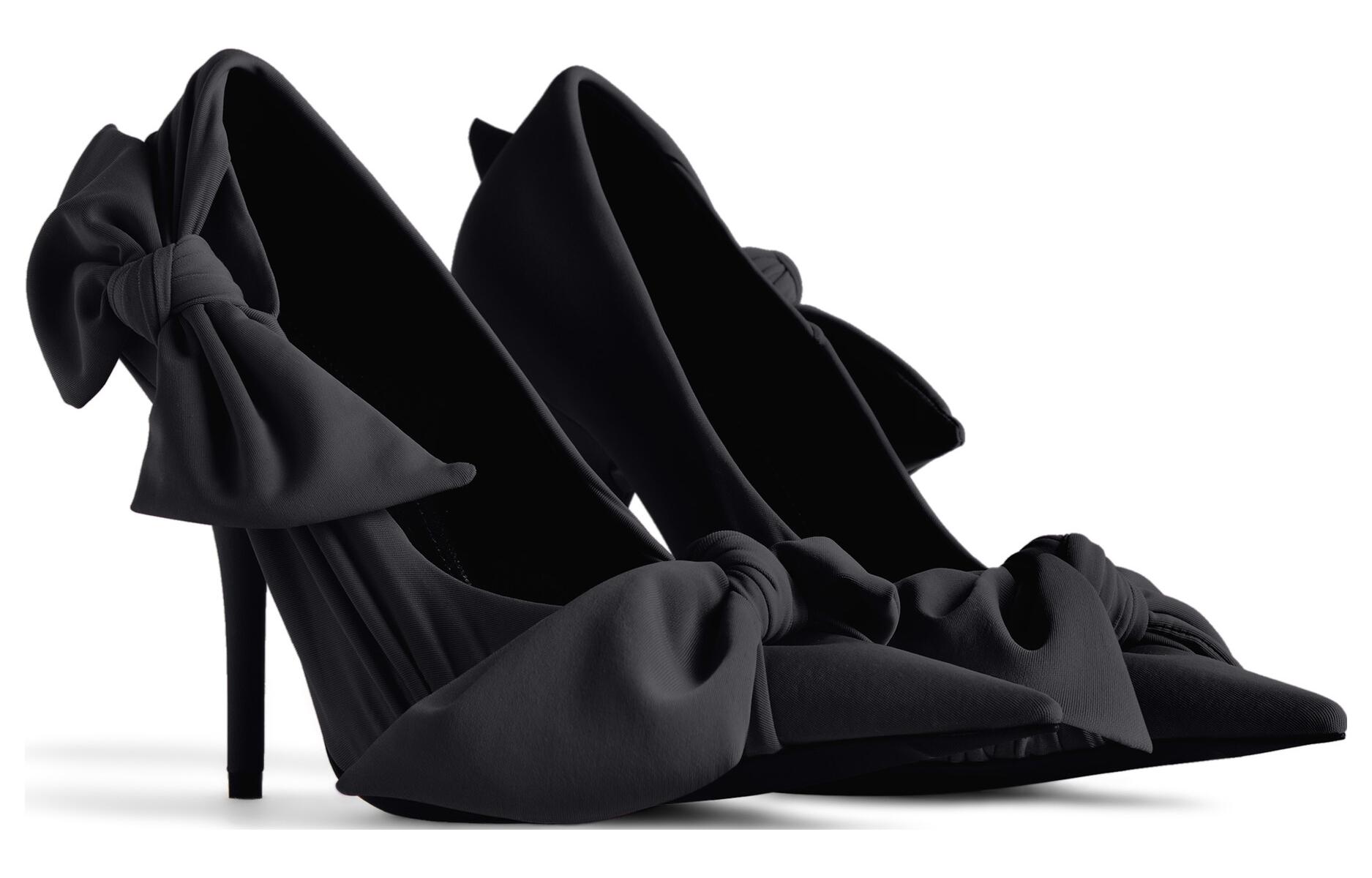 Order (W) 발렌시아가 심플 엘레강스 스틸레토 블랙 힐 761297W14A11000