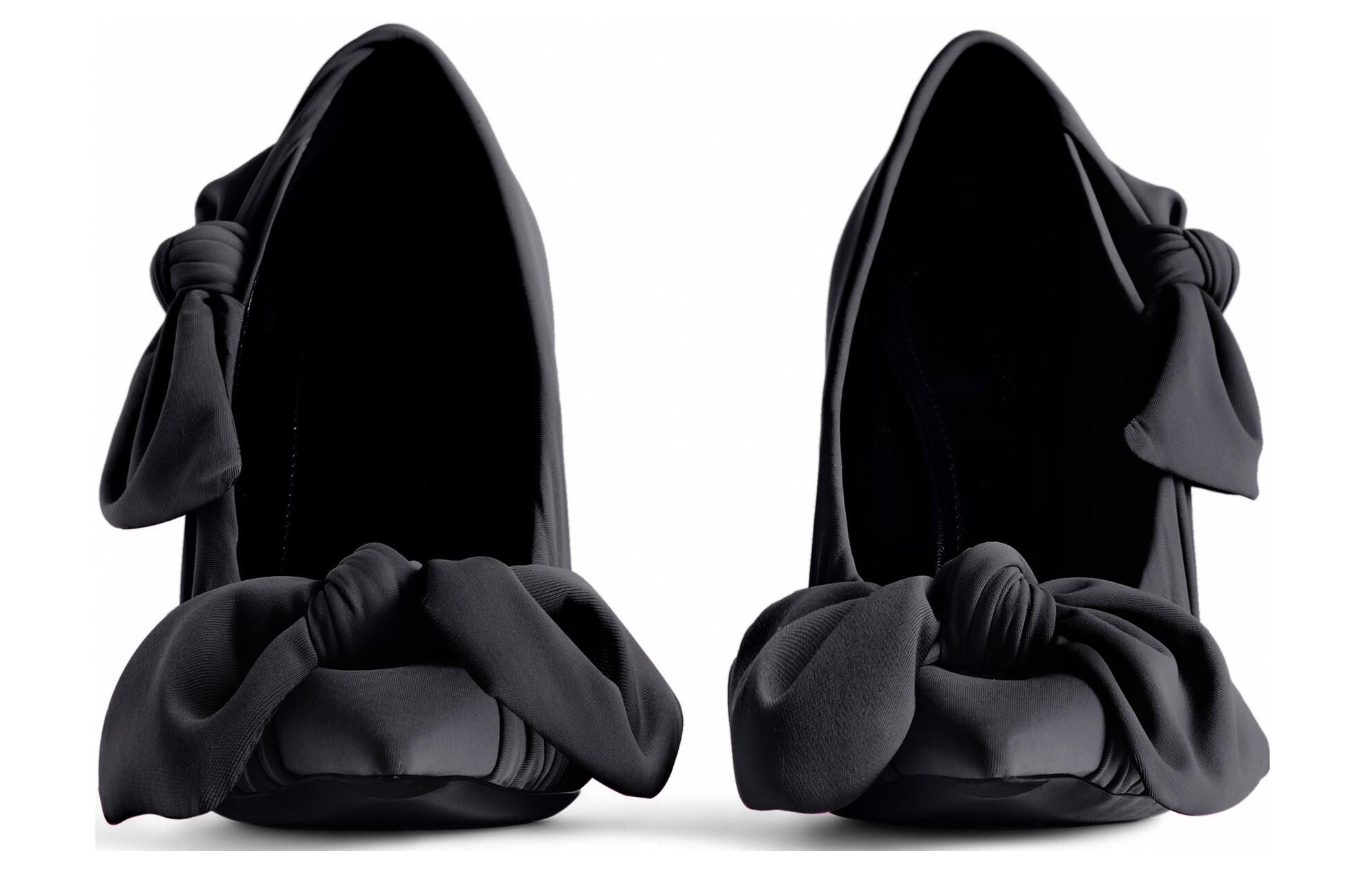 Shop (W) 발렌시아가 심플 엘레강스 스틸레토 블랙 힐 761297W14A11000