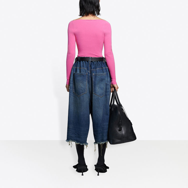 (Women) Balenciaga High-Performance Knit Tee SS21 Pink 657548T51595630 圖 5