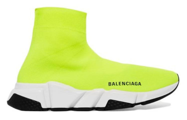 Order 巴黎世家 織物 舒適輕便 高筒 休閒鞋 女款 螢光黃