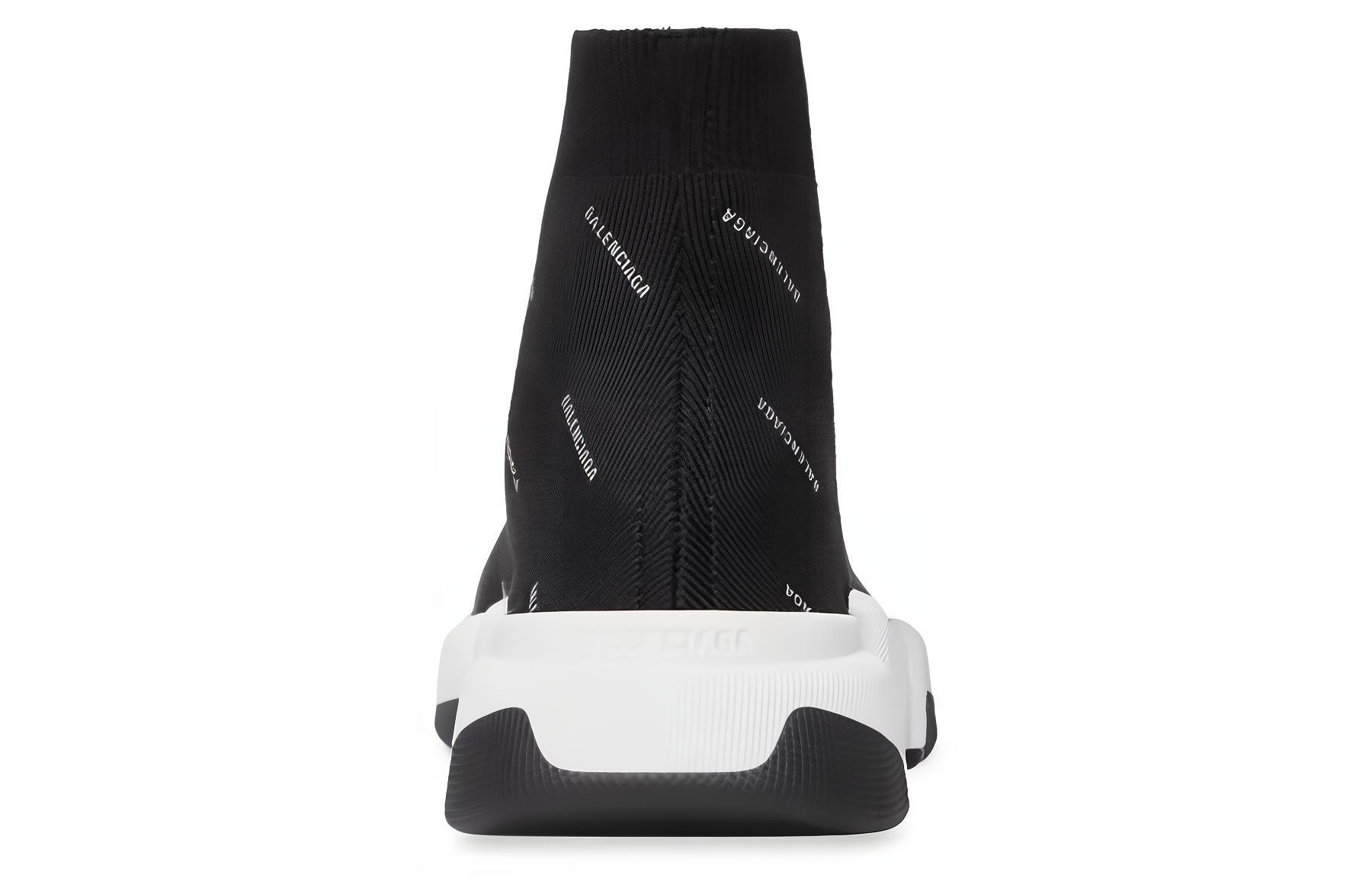 Shop Balenciaga巴黎世家 聚酯纖維 減震 高筒 休閒運動鞋 女款 黑色