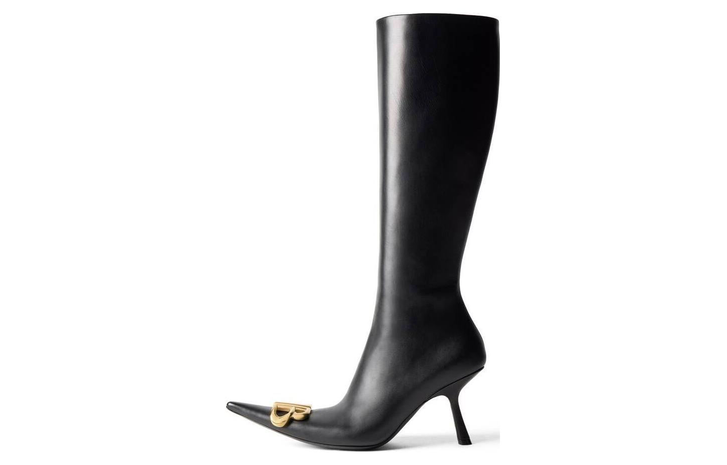 (Women) Balenciaga High-Top Boots 'Black Leather' 764364WCHA31080