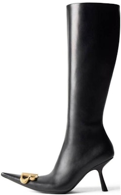 (Women) Balenciaga High-Top Boots 'Black Leather' 764364WCHA31080 Buy (Women) Balenciaga High-Top Boots 'Black Leather' 764364WCHA31080
