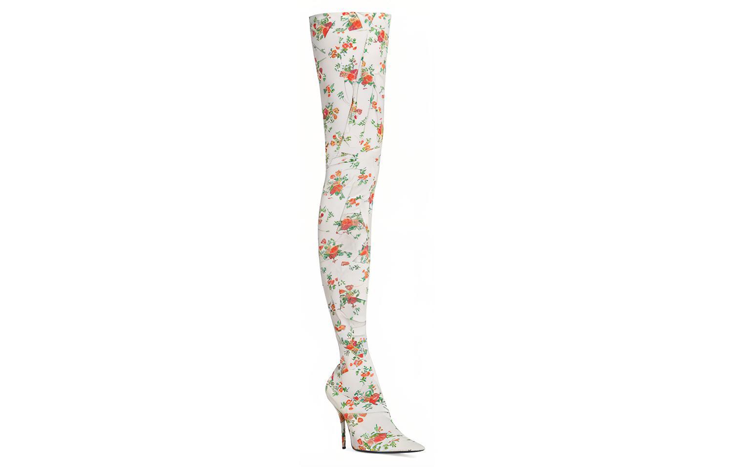 Lookbook (W) Balenciaga But Tinggi 'Floral Putih' 718647W2LX09783